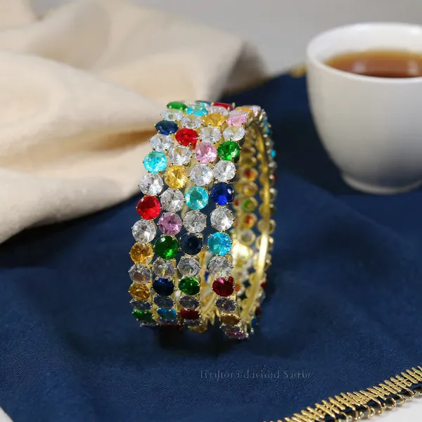 Multicolor_Ad_Stone_Gold_Plated_Brass_Bangles_For_Women_&_Girls_(4_Pcs)