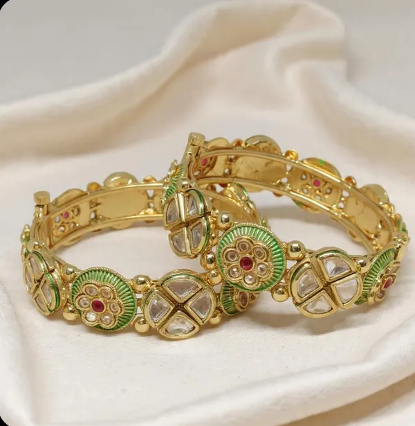 Gold_Plated_Polki_Stone_Meenakari_Openable_Copper_Bangles_Set_For_Women_(2_Pcs)