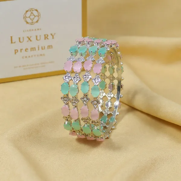 Multicolor_Ad_Stone_Rhodium_Plated_Bangles_Set_For_Women_&_Girls_(4_Pcs)