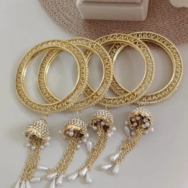 Gold_Plated_Brass_Traditional_Stone_Bangles_Set_For_Girls_&_Women_(4_Pcs)