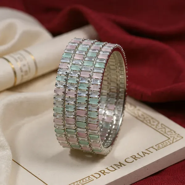 Rhodium_Plated_Brass_Bangles_Set_–_4_PCS_Mint_&_Pink_AD_Stone_Bangles_for_Women_&_Girls
