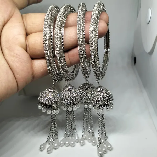 Rhodium_Plated_Brass_Bangles_Set_For_Girls_&_Women_(4_Pcs)