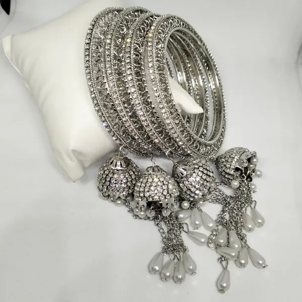 Rhodium_Plated_Brass_Bangles_Set_For_Girls_&_Women_(4_Pcs)