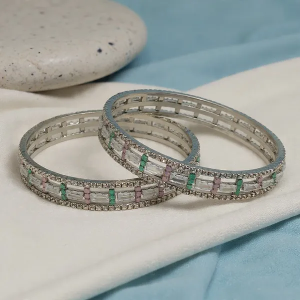 Mint_&_Pink_Rhodium_Plated_Brass_Bangles_For_Women_&_Girls_(2_Pcs)