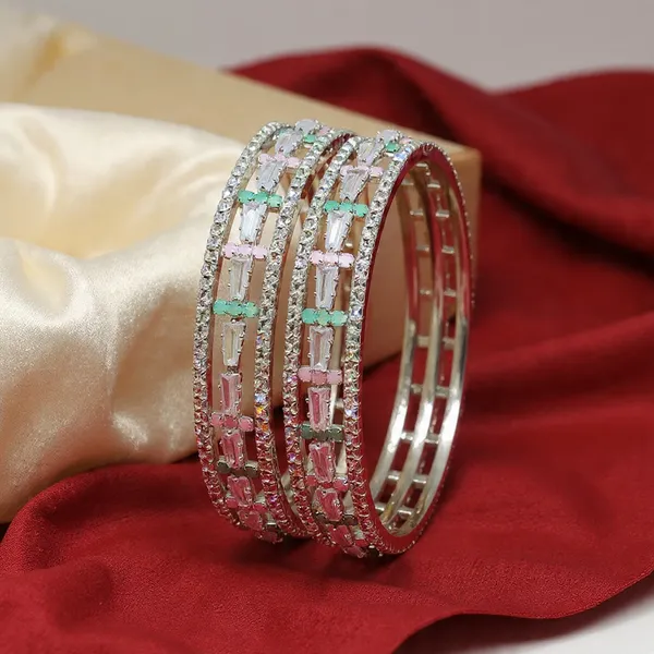 Mint_&_Pink_Rhodium_Plated_Brass_Bangles_For_Women_&_Girls_(2_Pcs)