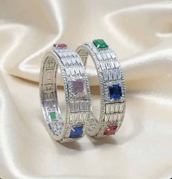 White_Premium_Ad_Stone_Rhodium_Plated_Brass_Bangles_Set_For_Women_&_Girls_(2_Pcs)