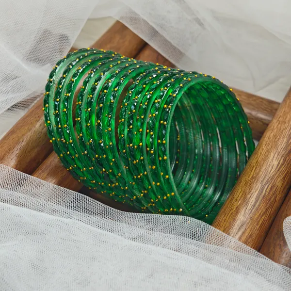 Green_RainDrop_Glass_Bangle__For_Woman
