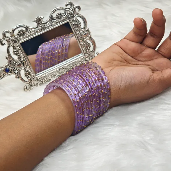 Purple_RainDrop_Glass_Bangle_for_Woman