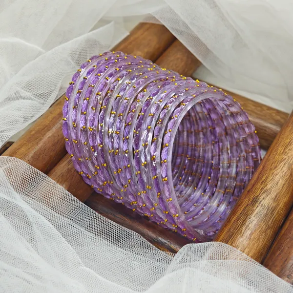 Purple_RainDrop_Glass_Bangle_for_Woman