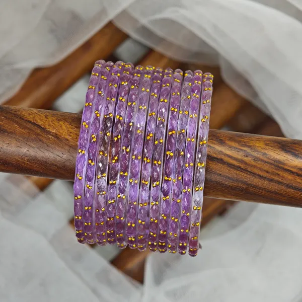 Purple_RainDrop_Glass_Bangle_for_Woman