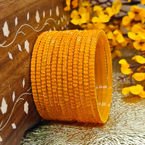Yellow_Glass_Bangles_For_Women