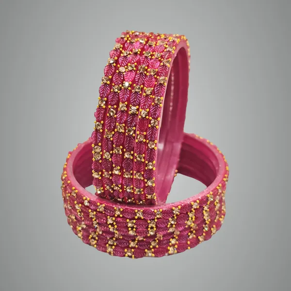 Pinkish_Red_Glass_Bangles_For_Women
