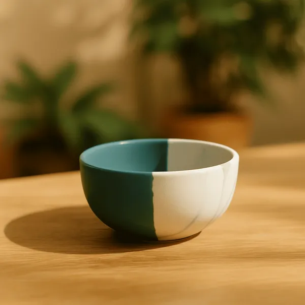 Pack_Of_4_Khakhee_Green_And_White_Premium_Bowls(_225_Ml)_For_Home_Utility