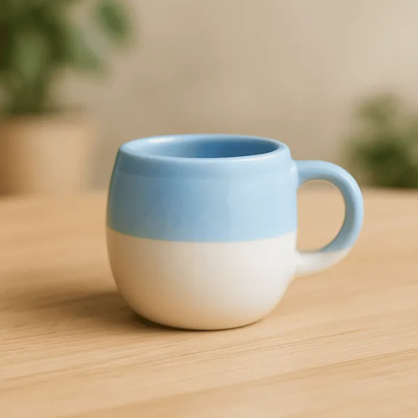 White_And_Blue_Premium_Oval_Tea_Cups_160_Ml_(Set_Of_6)_For_Home_Utility