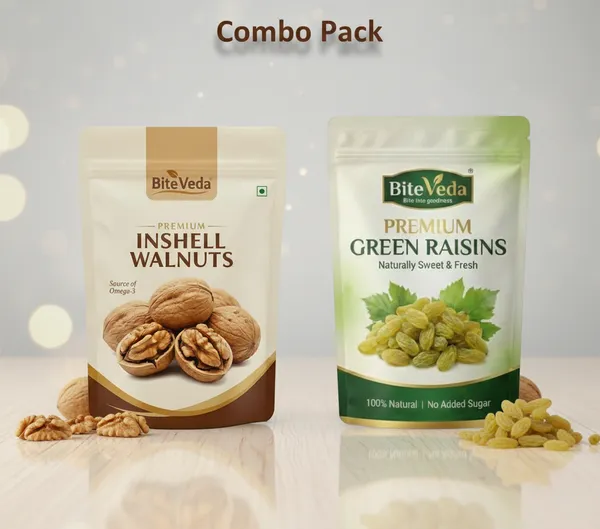 Raisins_200G_Kismish_Dried_Grapes_Sweet_Fruity_Taste_And_Soft_Chewy__&_Fiber_Healthy_Snack_&_Premium_Raw_Walnuts_(Akhrot)_Kernels_200G_Combo_Of_2