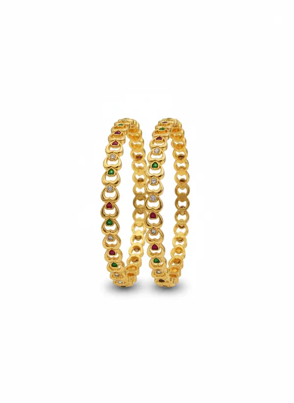 Set_Of_2_Gold_Traditional_Vani_Bangles_For_Women