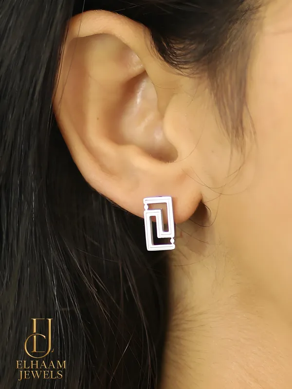 Silver_Traditional_Geometric_Rectangle_Stud_Earrings_Modern_Minimalist_Design_For_Women