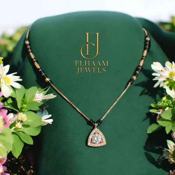 Gold_Traditional_Kinjal_Mangalsutra_With_Gold_Plating_&_American_Diamond_For_Women