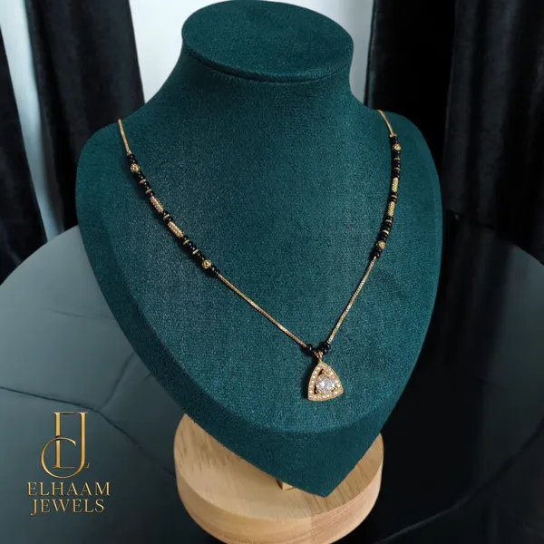 Gold_Traditional_Kinjal_Mangalsutra_With_Gold_Plating_&_American_Diamond_For_Women