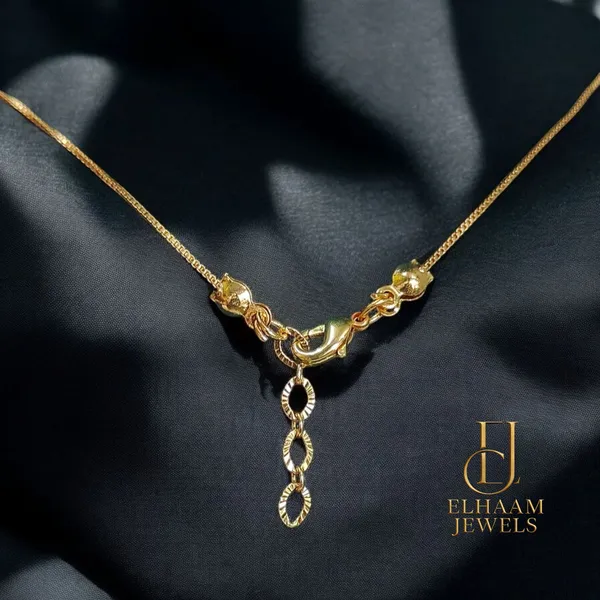 Gold_Traditional_Kinjal_Mangalsutra_With_Gold_Plating_&_American_Diamond_For_Women