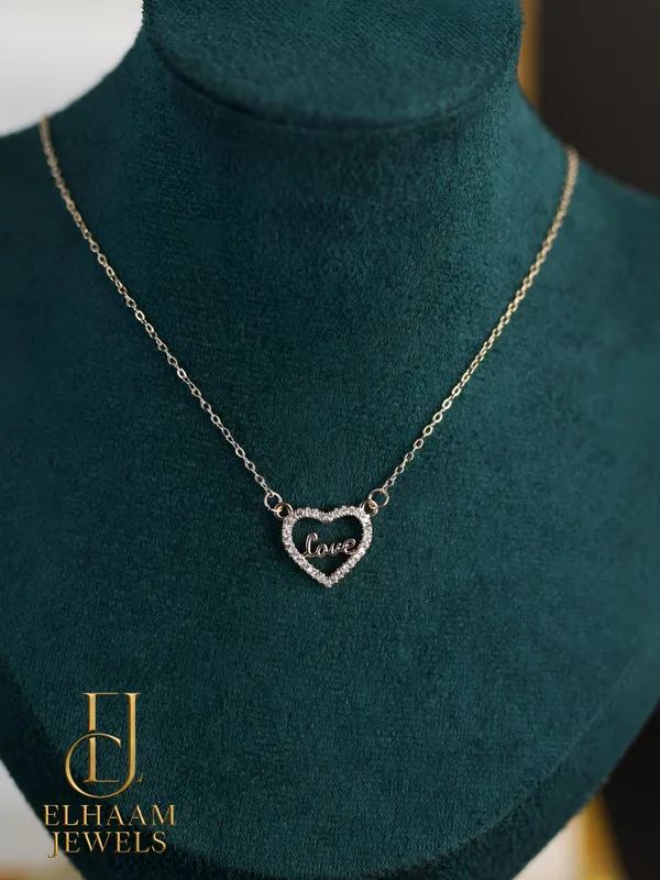 Gold_Traditional_Delicate_Diamond_Open_Heart_Love_Necklace_For_Women