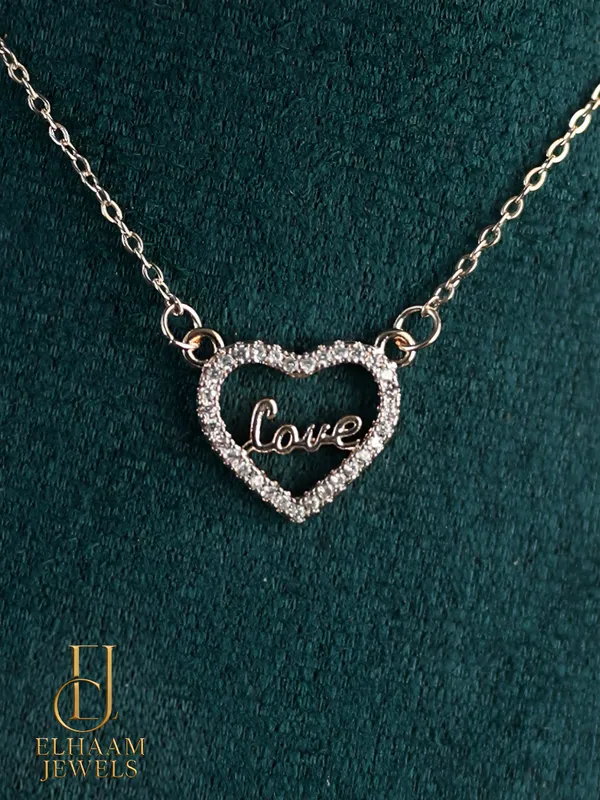 Gold_Traditional_Delicate_Diamond_Open_Heart_Love_Necklace_For_Women