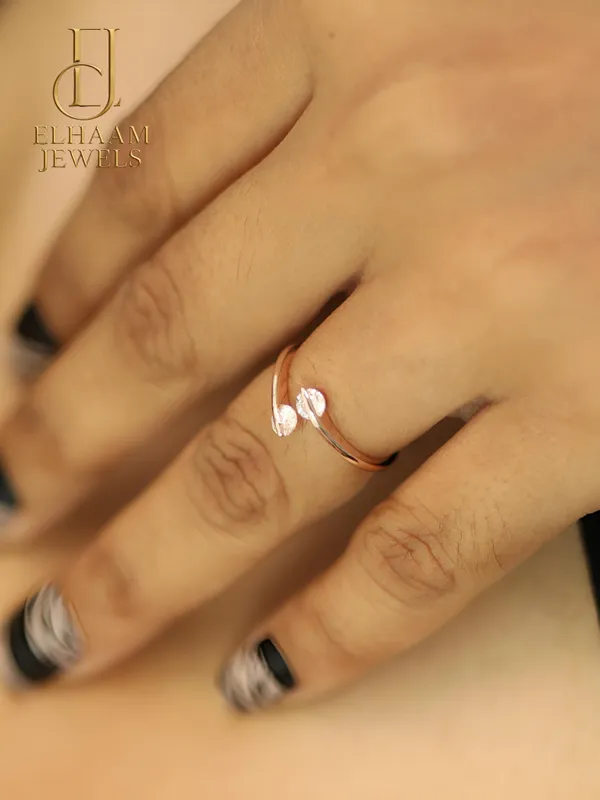 Gold_Traditional_Rose_Gold_2_Diamond_Embrace_Ring_For_Women