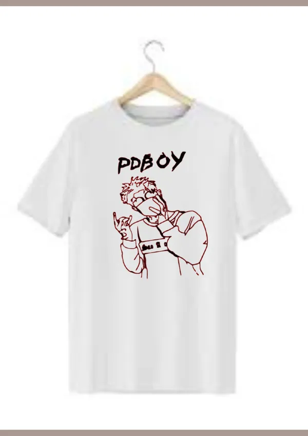 White_Polycotton_Premium_T_Shirt_For_Men