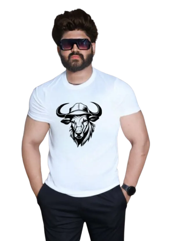 White_Polycotton_Premium_T_Shirt_For_Men