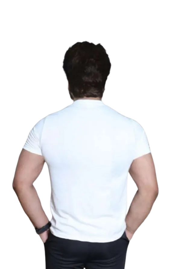 White_Polycotton_Premium_T_Shirt_For_Men