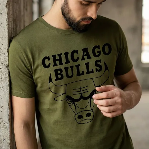 Olive_Green_Polycotton_Premium_T_Shirt_For_Men