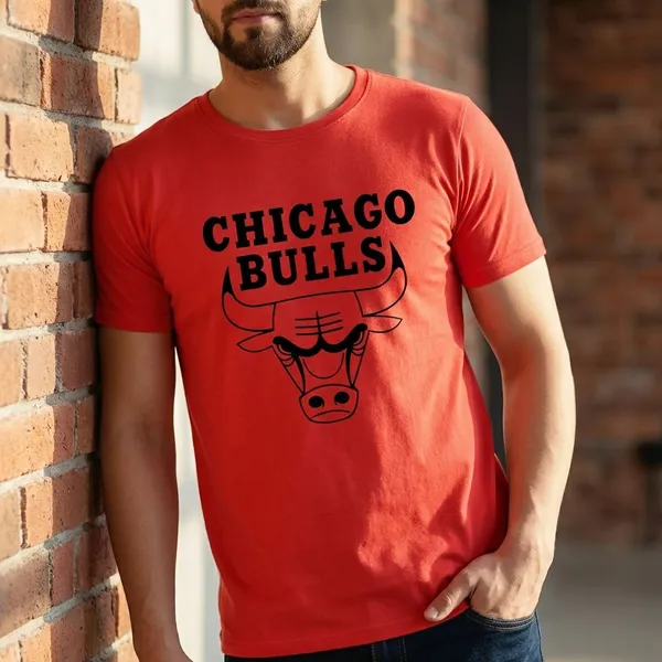 Red_Polycotton_Premium_T_Shirt_For_Men