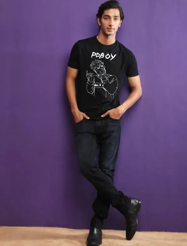 Black_Polycotton_Premium_T_Shirt_For_Men