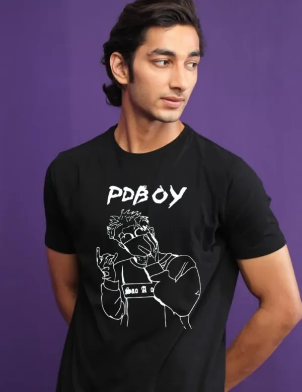 Black_Polycotton_Premium_T_Shirt_For_Men