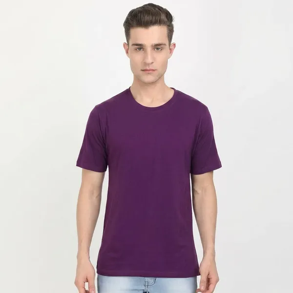 Purple_Twill_Fabric_Premium_T_Shirt_For_Men