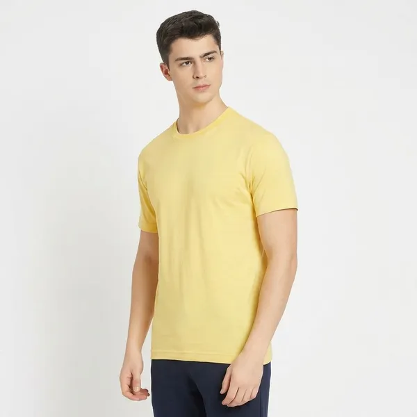 Light_Yellow_Twill_Fabric_Premium_T_Shirt_For_Men