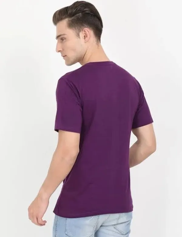 Purple_Twill_Fabric_Premium_T_Shirt_For_Men