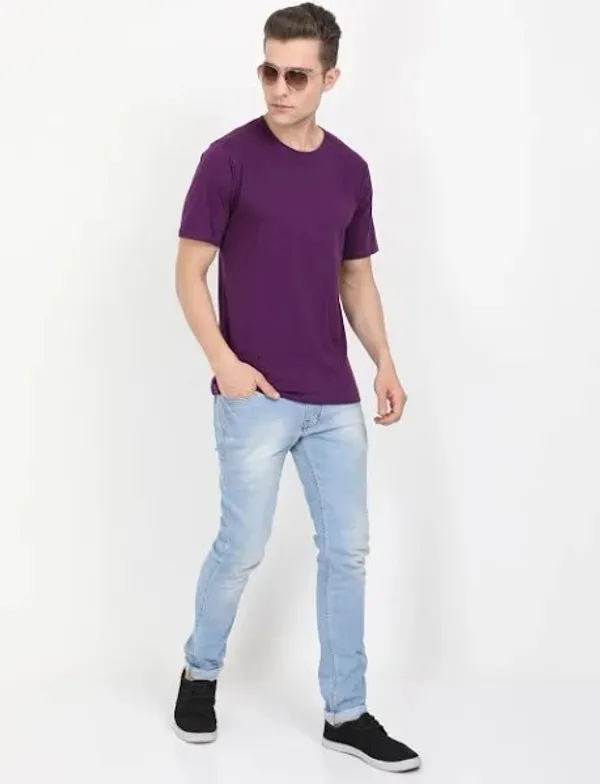 Purple_Twill_Fabric_Premium_T_Shirt_For_Men