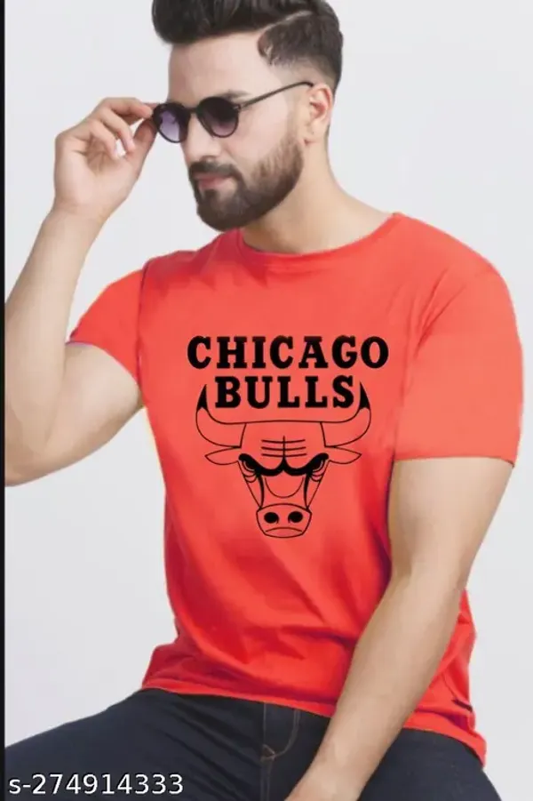 Red_Polycotton_Premium_T_Shirt_For_Men