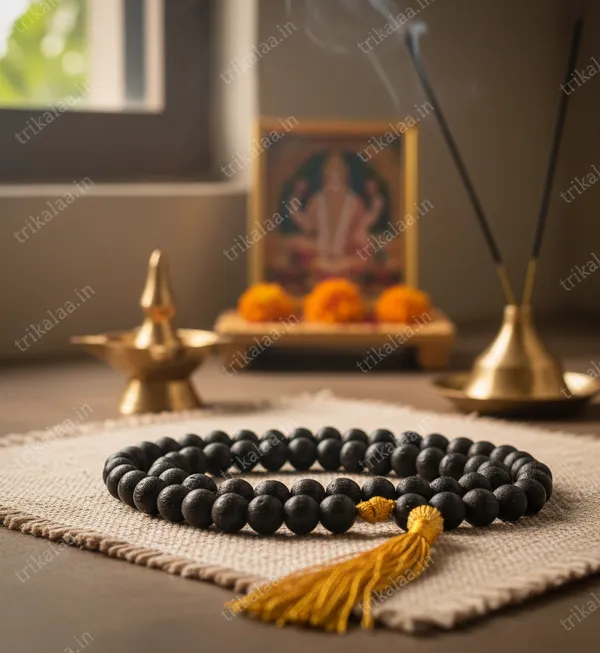 108_Plus_1_Karungali_Mala_–_Natural_Ebony_Wood_Beads