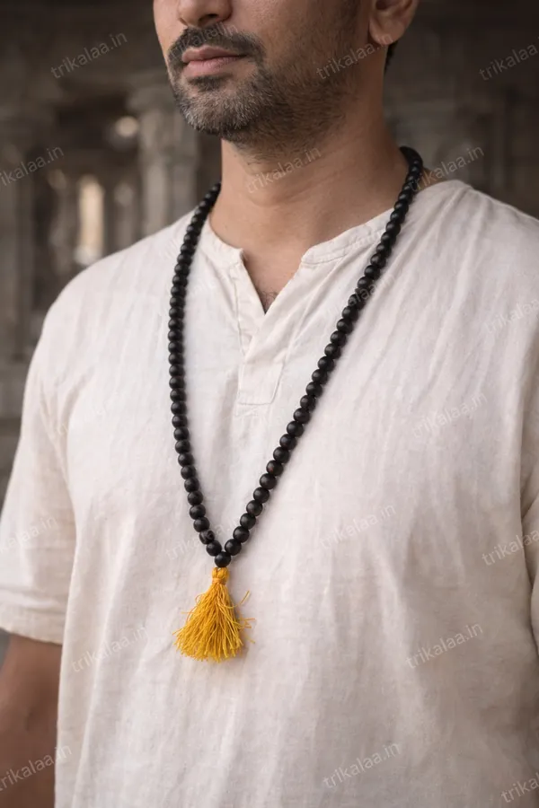 108_Plus_1_Karungali_Mala_–_Natural_Ebony_Wood_Beads