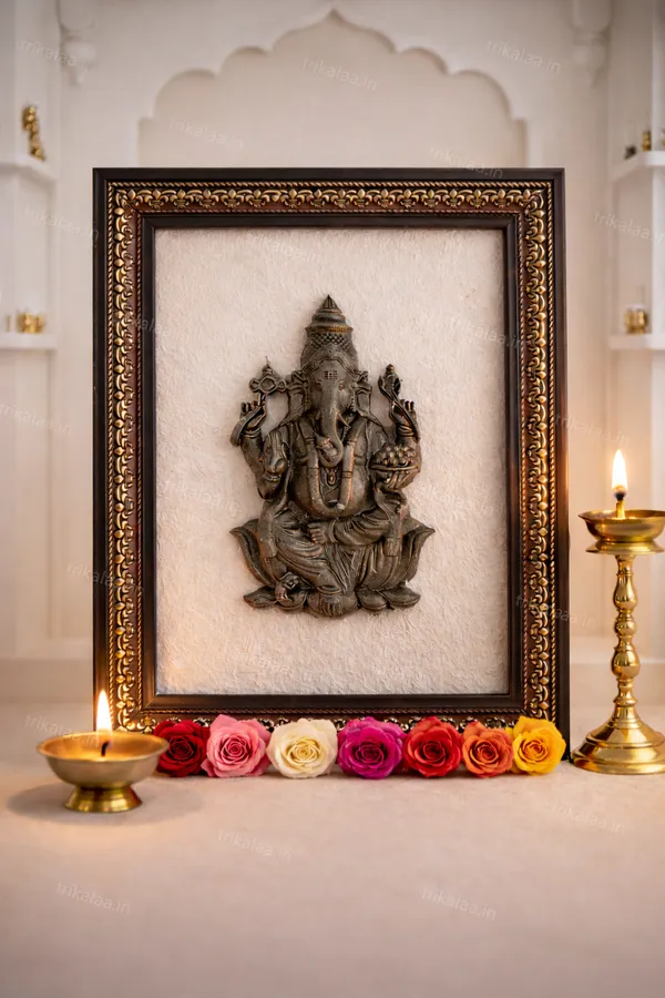 Pyrite_Ganesh_Ji_On_Selenite_Crystal_Frame_–_Abundance,_Protection_&_Divine_Prosperity_Energizer