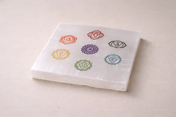 7_Chakra_Selenite_Plate_–_Energy_Cleansing_&_Alignment_Disk