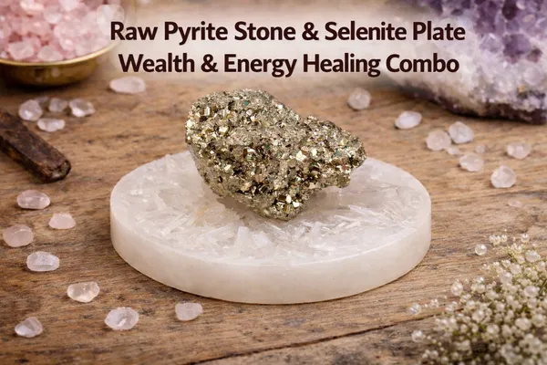 Raw_Pyrite_Stone_&_Selenite_Plate_Wealth_&_Energy_Healing_Combo