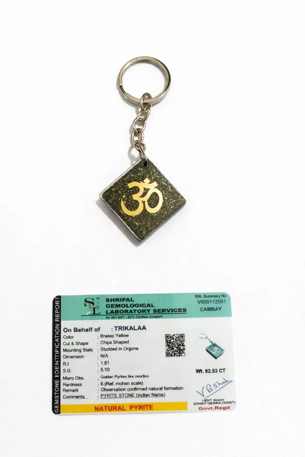 Aum_Blessings_Pyrite_Keychain_–_Energy_Protection_&_Prosperity_Charm