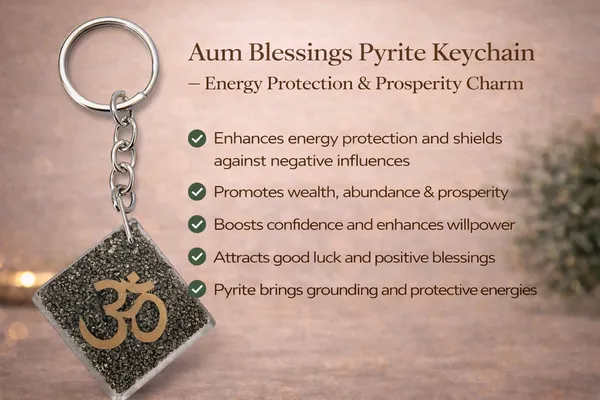 Aum_Blessings_Pyrite_Keychain_–_Energy_Protection_&_Prosperity_Charm