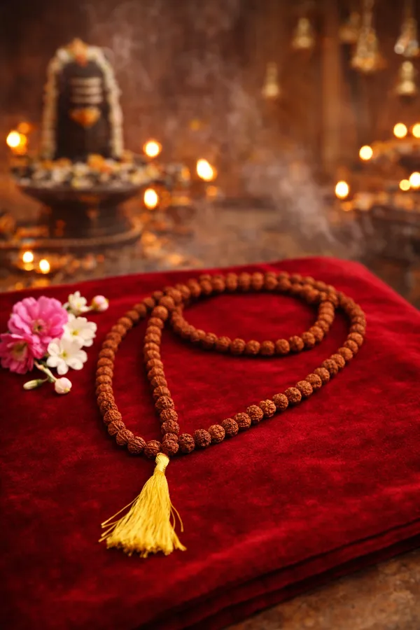 5_Mukhi_Rudraksha_Mala_8Mm_(108+1_Beads)_–_Peace,_Healing_&_Spiritual_Balance_Japa_Mala