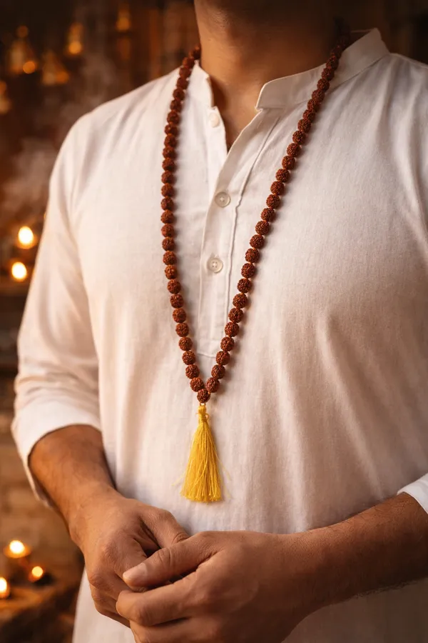 5_Mukhi_Rudraksha_Mala_8Mm_(108+1_Beads)_–_Peace,_Healing_&_Spiritual_Balance_Japa_Mala