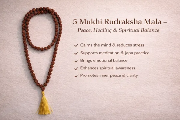 5_Mukhi_Rudraksha_Mala_8Mm_(108+1_Beads)_–_Peace,_Healing_&_Spiritual_Balance_Japa_Mala