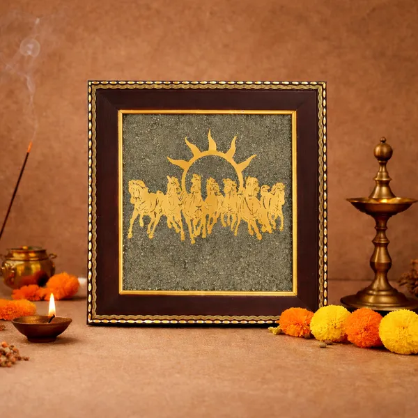 7_Horses_On_Raw_Pyrite_Frame_–_Speed,_Success_&_Wealth_Activation_Decor